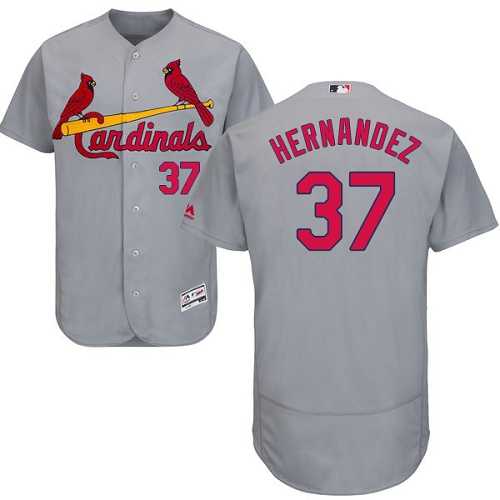 St.Louis Cardinals #37 Keith Hernandez Grey Flexbase Authentic Collection Stitched MLB Jersey