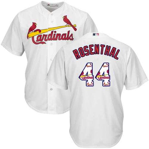 St.Louis Cardinals #44 Trevor Rosenthal White Team Logo Fashion Stitched MLB Jersey