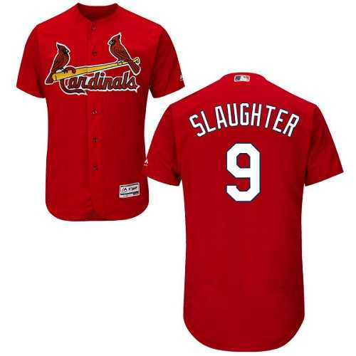 St.Louis Cardinals #9 Enos Slaughter Red Flexbase Authentic Collection Stitched MLB Jersey