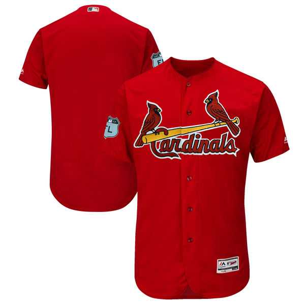 St.Louis Cardinals Blank Red 2017 Spring Training Flexbase Authentic Collection Stitched Baseball Jersey