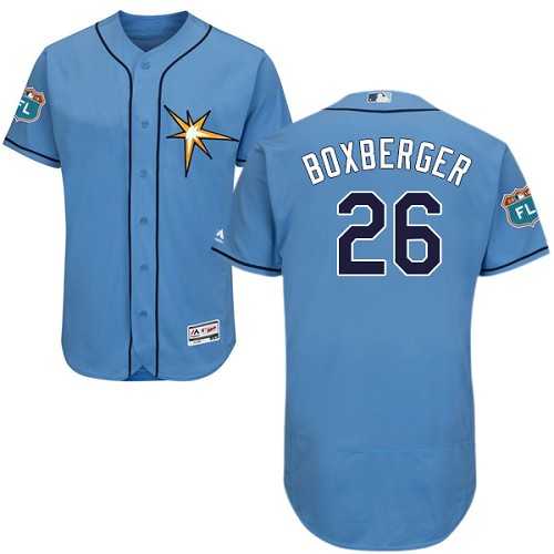 Tampa Bay Rays #26 Brad Boxberger Light Blue Flexbase Authentic Collection Stitched MLB Jersey