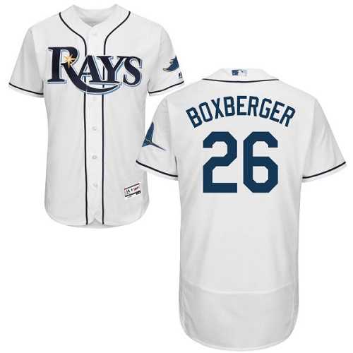 Tampa Bay Rays #26 Brad Boxberger White Flexbase Authentic Collection Stitched MLB Jersey
