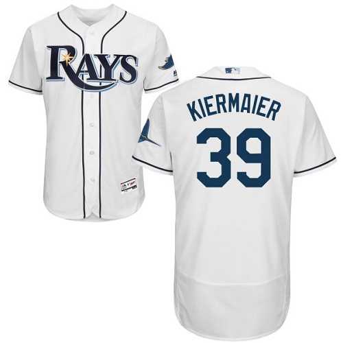 Tampa Bay Rays #39 Kevin Kiermaier White Flexbase Authentic Collection Stitched MLB Jersey