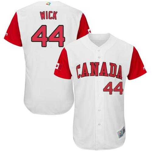 Team Canada #44 Rowan Wick White 2017 World Baseball Classic Authentic Stitched MLB Jersey