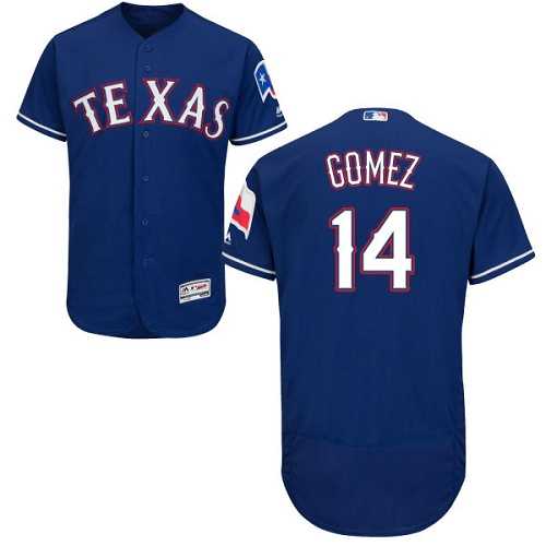 Texas Rangers #14 Carlos Gomez Blue Flexbase Authentic Collection Stitched MLB Jersey