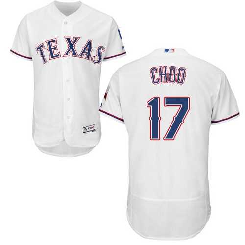 Texas Rangers #17 Shin-Soo Choo White Flexbase Authentic Collection Stitched MLB Jersey