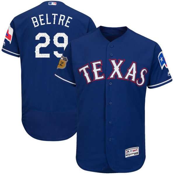 Texas Rangers #29 Adrian Beltre Blue 2017 Spring Training Flexbase Authentic Collection Stitched Baseball Jersey