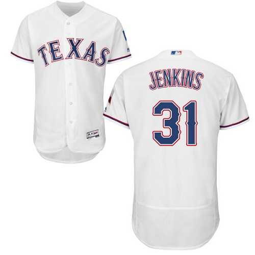 Texas Rangers #31 Ferguson Jenkins White Flexbase Authentic Collection Stitched MLB Jersey