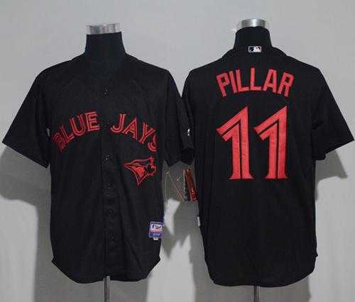 Toronto Blue Jays #11 Kevin Pillar Black Strip Stitched MLB Jersey Toronto Blue Jays #11 Kevin Pillar Black Strip Stitched MLB Jersey