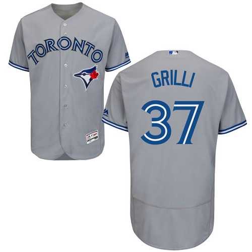 Toronto Blue Jays #37 Jason Grilli Grey Flexbase Authentic Collection Stitched MLB Jersey
