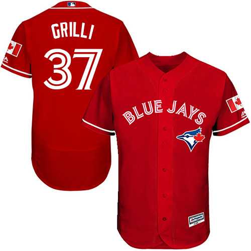 Toronto Blue Jays #37 Jason Grilli Red Flexbase Authentic Collection Canada Day Stitched MLB Jersey
