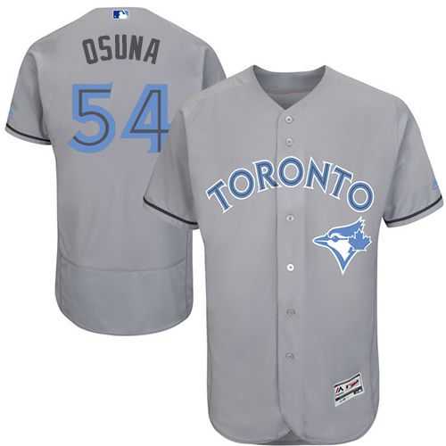 Toronto Blue Jays #54 Roberto Osuna Grey Flexbase Authentic Collection Father's Day Stitched MLB Jersey