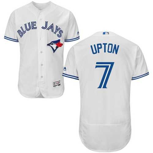 Toronto Blue Jays #7 B.J. Upton White Flexbase Authentic Collection Stitched MLB Jersey Toronto Blue Jays #7 B.J. Upton White Flexbase Authentic Collection Stitched MLB Jersey