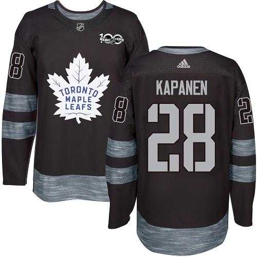 Toronto Maple Leafs #28 Kasperi Kapanen Black 1917-2017 100th Anniversary Stitched NHL Jersey Toronto Maple Leafs #28 Kasperi Kapanen Black 1917-2017 100th Anniversary Stitched NHL Jersey