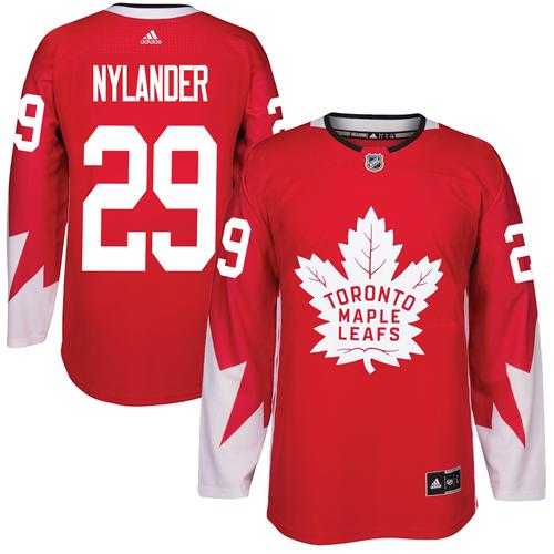 Toronto Maple Leafs #29 William Nylander Red Alternate Stitched NHL Jersey