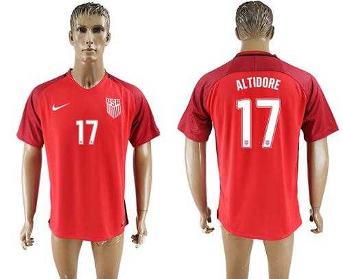 USA #17 Altidore Away Soccer Country Jersey