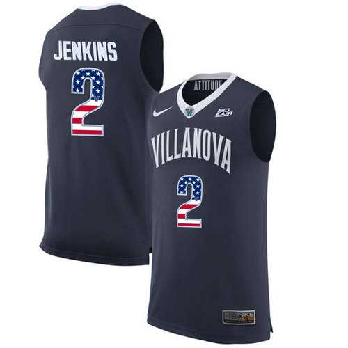Villanova Wildcats #2 Kris Jenkins Navy College Basketball Jersey