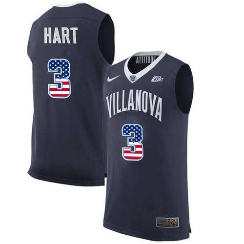 Villanova Wildcats #3 Josh Hart Navy College Basketball Jersey