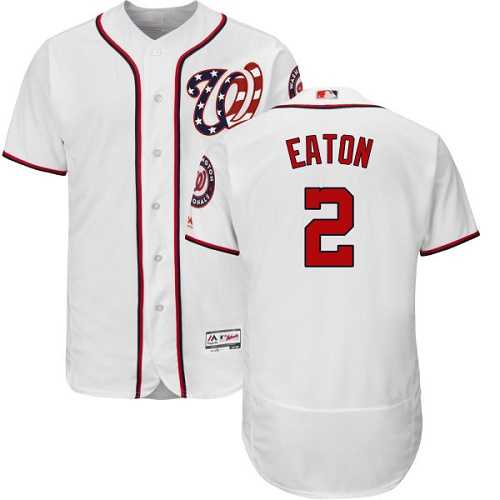 Washington Nationals #2 Adam Eaton White Flexbase Authentic Collection Stitched MLB Jersey