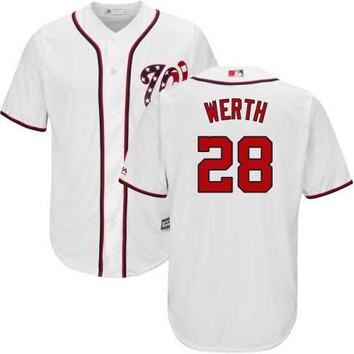 Washington Nationals #28 Jayson Werth White New Cool Base Stitched MLB Jersey Washington Nationals #28 Jayson Werth White New Cool Base Stitched MLB Jersey