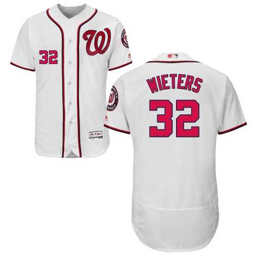 Washington Nationals #32 Matt Wieters White Flexbase Authentic Collection Stitched MLB Jersey