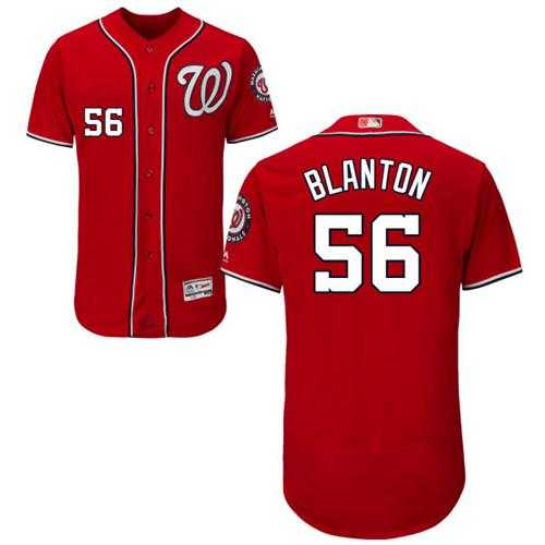 Washington Nationals #56 Joe Blanton Red Flexbase Authentic Collection Stitched MLB Jersey