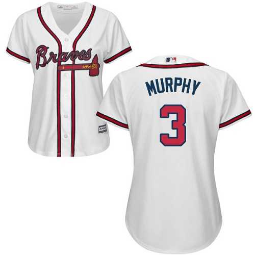 Women's Atlanta Braves #3 Dale Murphy White Home Stitched MLB Jersey