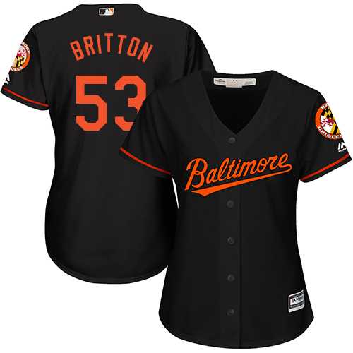 Women's Baltimore Orioles #53 Zach Britton Black Alternate Stitched MLB Jersey Women's Baltimore Orioles #53 Zach Britton Black Alternate Stitched MLB Jersey