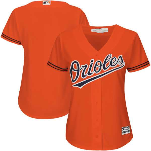 Women's Baltimore Orioles Majestic Orange Alternate Cool Base Jersey