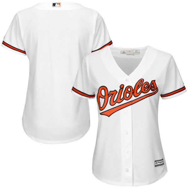 Women's Baltimore Orioles Majestic White Home Cool Base Jersey