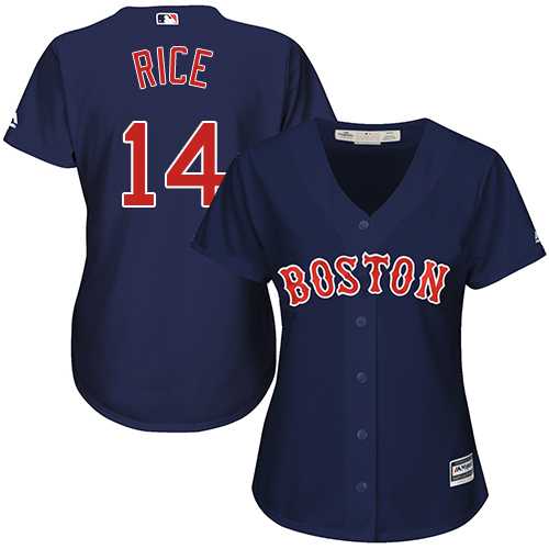 Women's Boston Red Sox #14 Jim Rice Navy Blue Alternate Stitched MLB Jersey