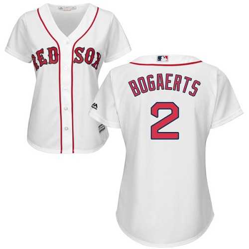 Women's Boston Red Sox #2 Xander Bogaerts White Home Stitched MLB Jersey
