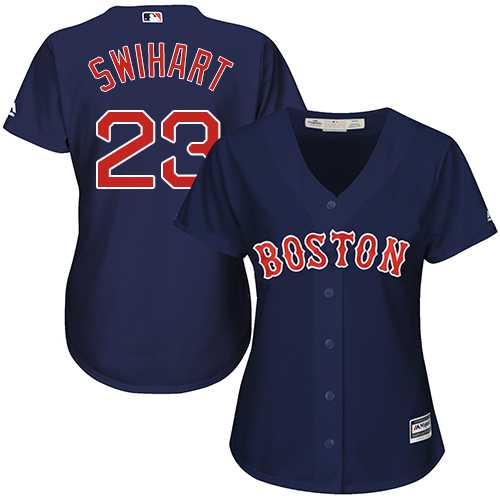 Women's Boston Red Sox #23 Blake Swihart Navy Blue Alternate Stitched MLB Jersey