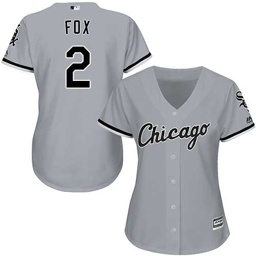 Women's Chicago White Sox #2 Nellie Fox Grey Road Stitched MLB Jersey