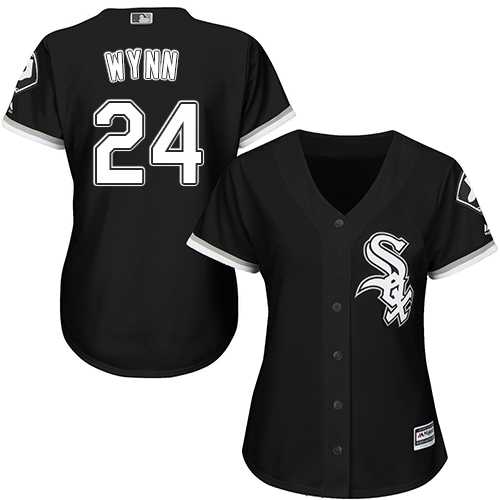 Women's Chicago White Sox #24 Early Wynn Black Alternate Stitched MLB Jersey