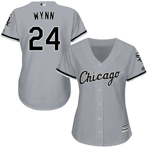 Women's Chicago White Sox #24 Early Wynn Grey Road Stitched MLB Jersey