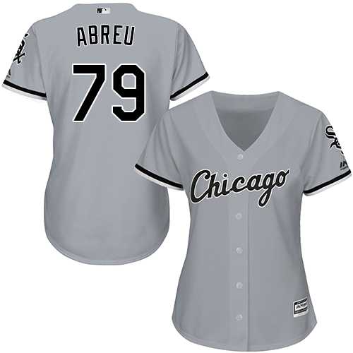 Women's Chicago White Sox #79 Jose Abreu Grey Road Stitched MLB Jersey