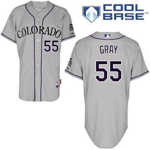 Women's Colorado Rockies #55 Jon Gray Grey Road Stitched MLB Jersey
