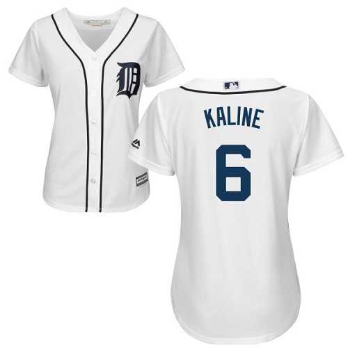 Women's Detroit Tigers #6 Al Kaline White Home Stitched MLB Jersey