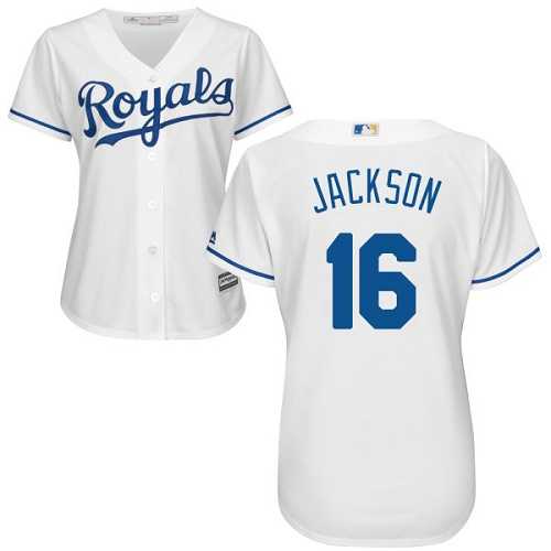 Women's Kansas City Royals #16 Bo Jackson White Home Stitched MLB Jersey