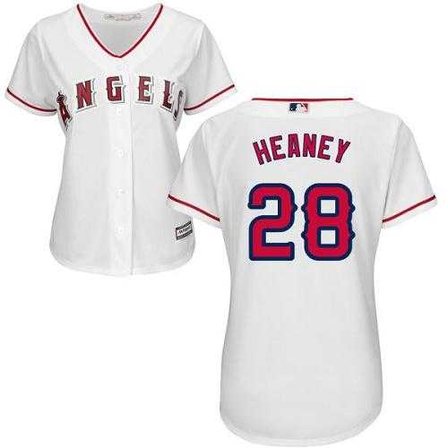 Women's Los Angeles Angels Of Anaheim #28 Andrew Heaney White Home Stitched MLB Jersey