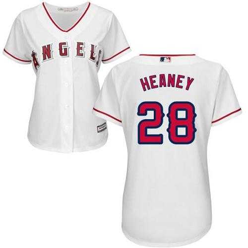 Women's Los Angeles Angels Of Anaheim #28 Andrew Heaney White Home Stitched MLB Jersey Women's Los Angeles Angels Of Anaheim #28 Andrew Heaney White Home Stitched MLB Jersey