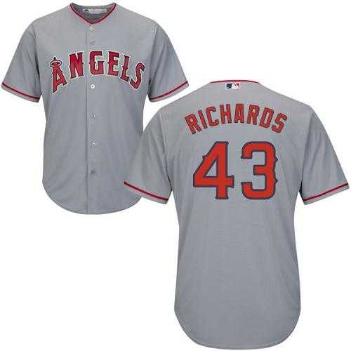 Women's Los Angeles Angels Of Anaheim #43 Garrett Richards Grey Road Stitched MLB Jersey