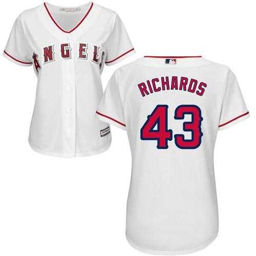 Women's Los Angeles Angels Of Anaheim #43 Garrett Richards White Home Stitched MLB Jersey