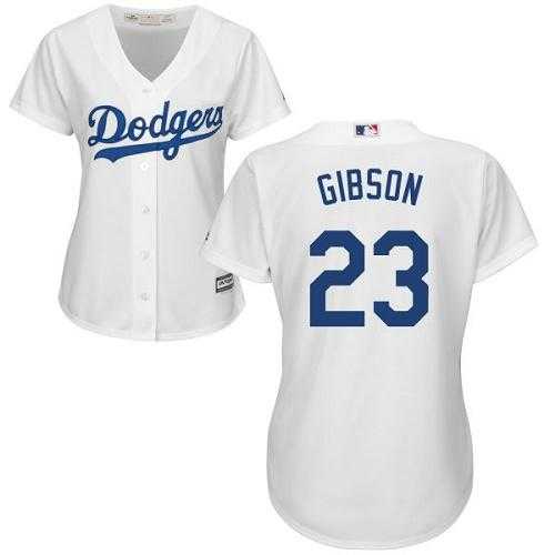 Women's Los Angeles Dodgers #23 Kirk Gibson White Home Stitched MLB Jersey