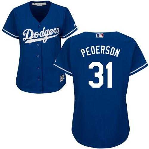 Women's Los Angeles Dodgers #31 Joc Pederson Blue Alternate Stitched MLB Jersey