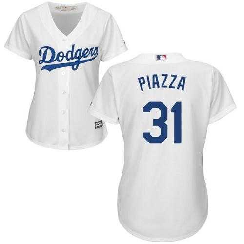 Women's Los Angeles Dodgers #31 Mike Piazza White Home Stitched MLB Jersey Women's Los Angeles Dodgers #31 Mike Piazza White Home Stitched MLB Jersey