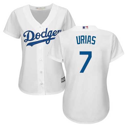 Women's Los Angeles Dodgers #7 Julio Urias White Home Stitched MLB Jersey Women's Los Angeles Dodgers #7 Julio Urias White Home Stitched MLB Jersey