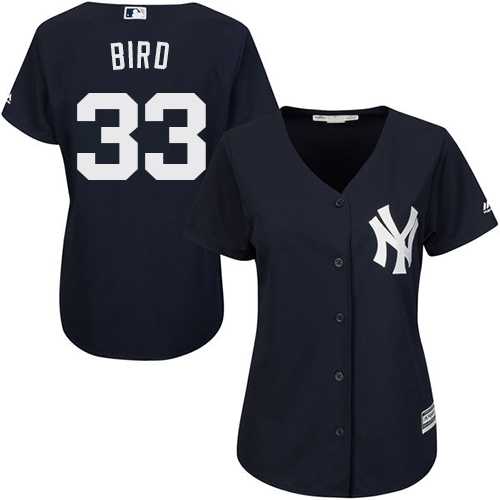 Women's New York Yankees #33 Greg Bird Navy Blue Alternate Stitched MLB Jersey