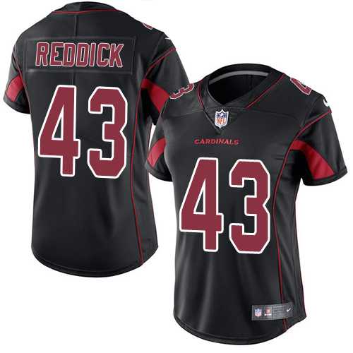 Women's Nike Arizona Cardinals #43 Haason Reddick Black Stitched NFL Limited Rush Jersey